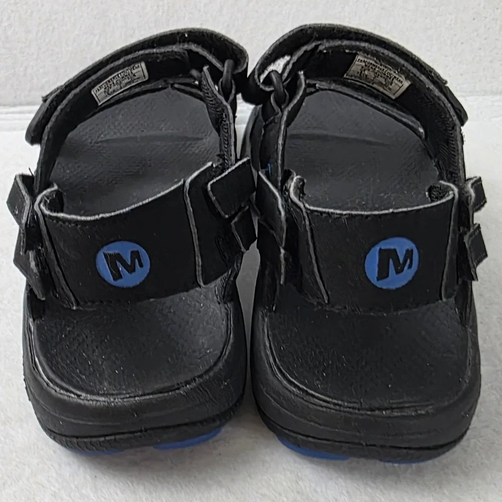 Merrell Mens Sport Sandals Black Snorkel Blue J289823C Size 8 Adjustable Straps